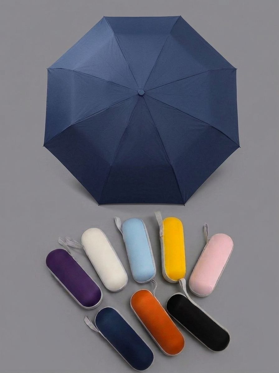 Compact Folding Umbrella in a Stylish Case
