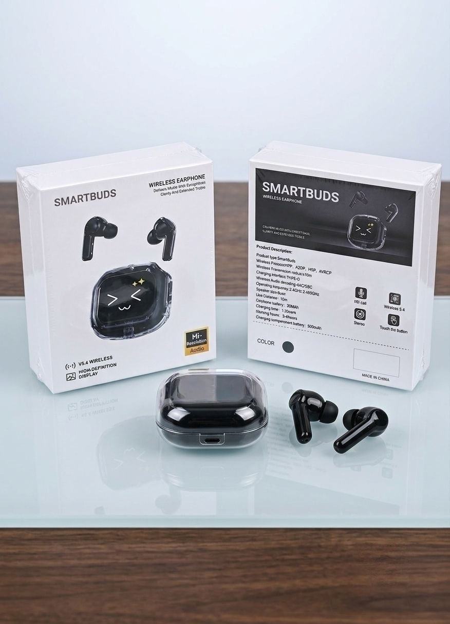 Smartbuds: Intelligent TWS Earphones with HD Touchscreen Case