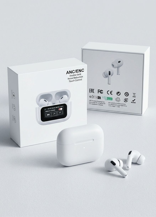 ANC/ENC Intelligent TWS Earphones with Touchscreen Charging Case
